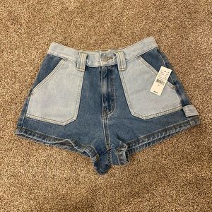 PACSUN color block denim shorts PERFECT CONDITION